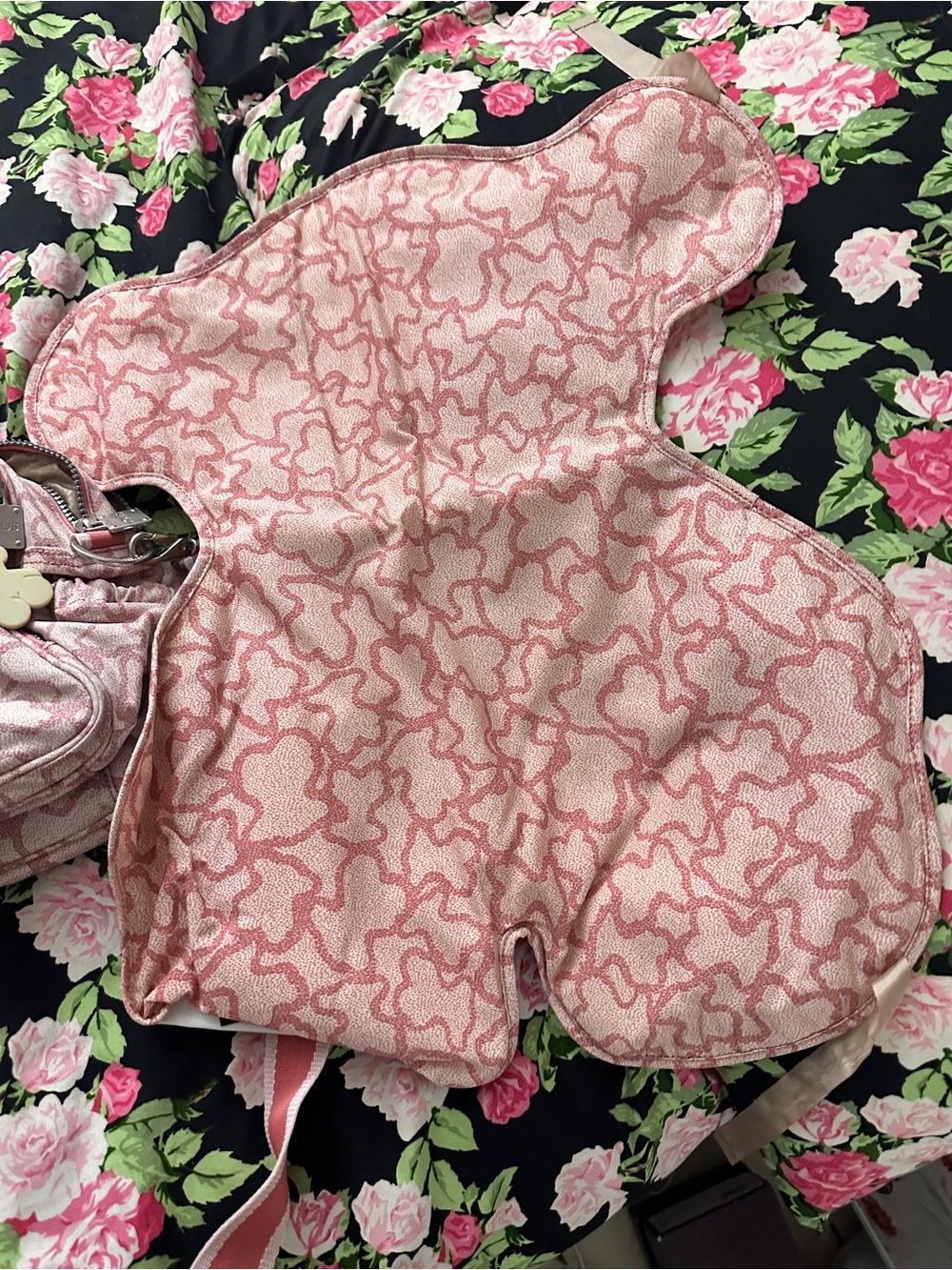 Tous Pink Patterned Crossbody Backpack - Picture 2 of 5